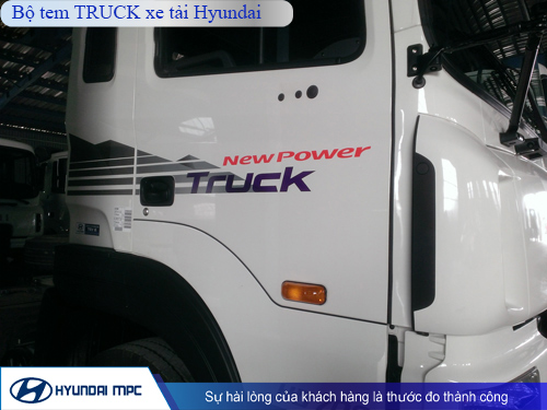 Bộ tem truck xe tải Hyundai